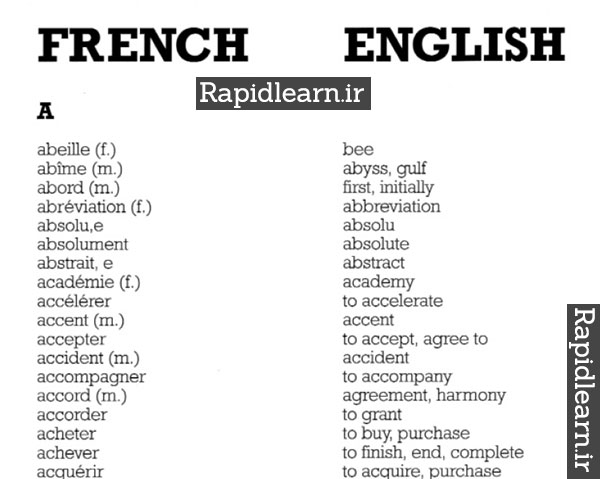 فیلم فرانسه همراه با دیکشنری لغات