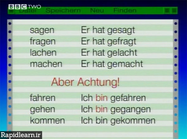 آموزش تصویری زبان آلمانی